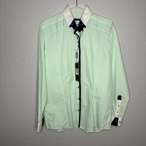 NWT Mint green Skylake Premium Slim Fit Shirt by Guide London‎ - XL